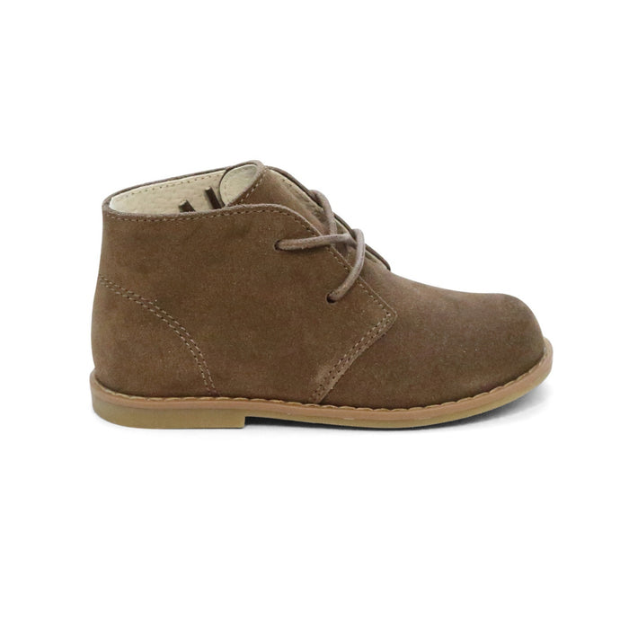 Toddler Boys' Theo Lace Up Brown Leather Boot - L'Amour Shoes