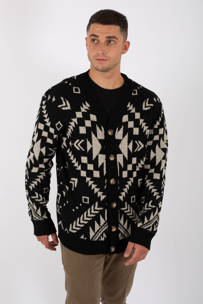 Tooco Cardigan Nero Uomo