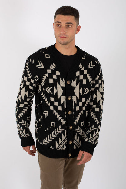 Tooco Cardigan Nero Uomo