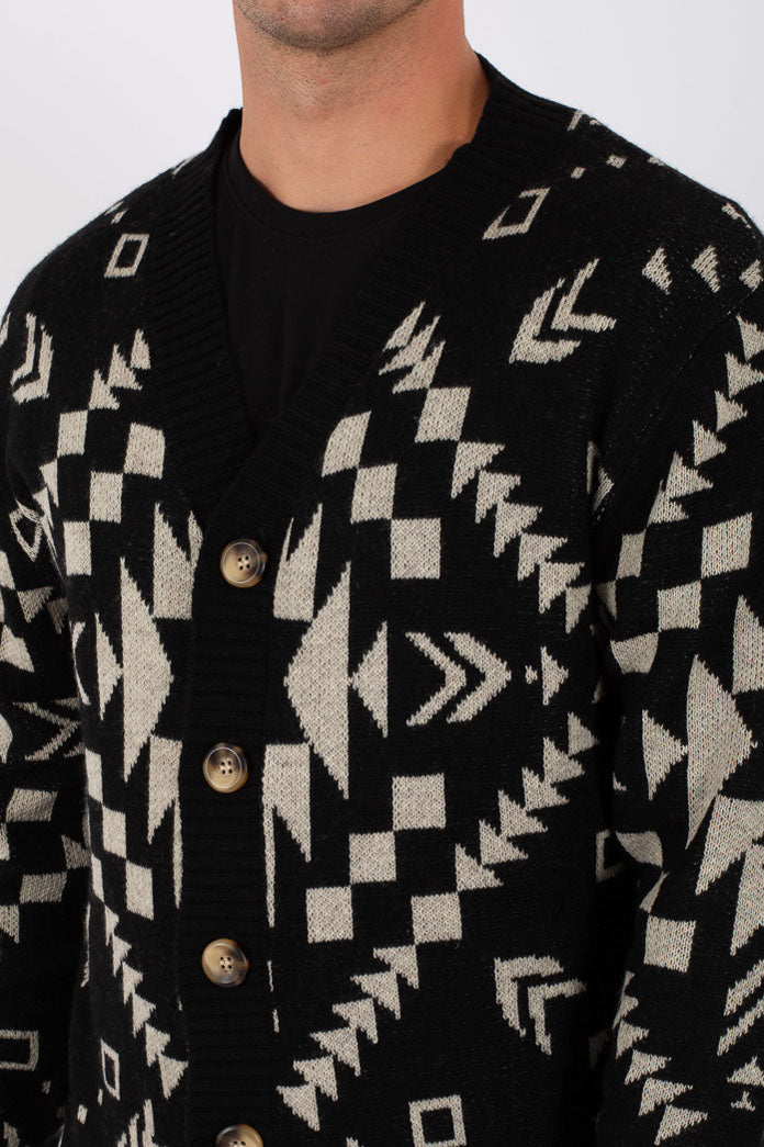 Tooco Cardigan Nero Uomo