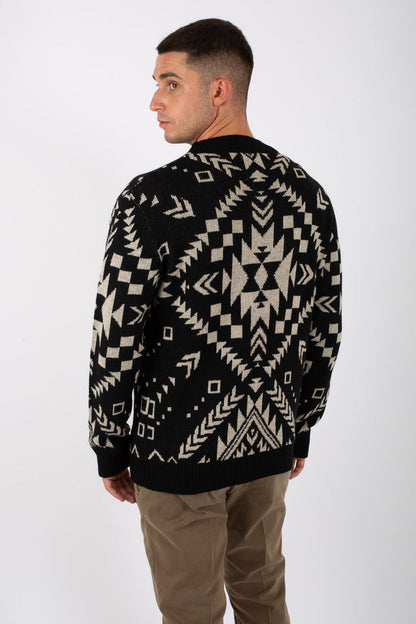 Tooco Cardigan Nero Uomo