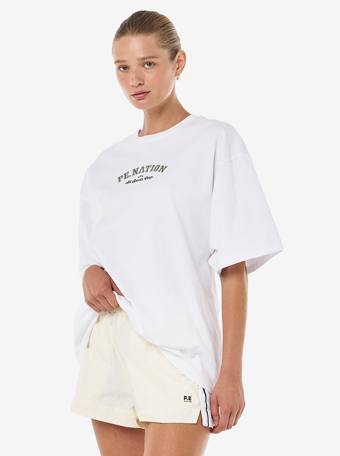 Trial Tee in Optic White