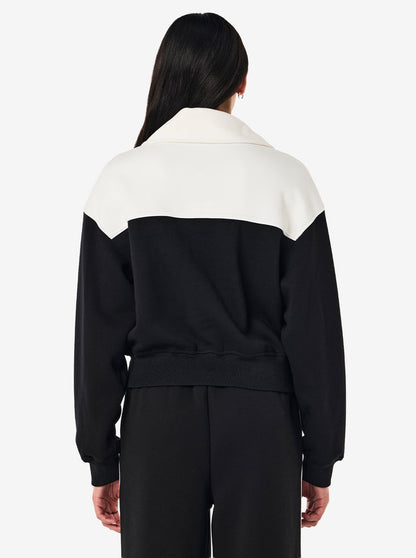 Triumph Jacket in Black & Whisper White