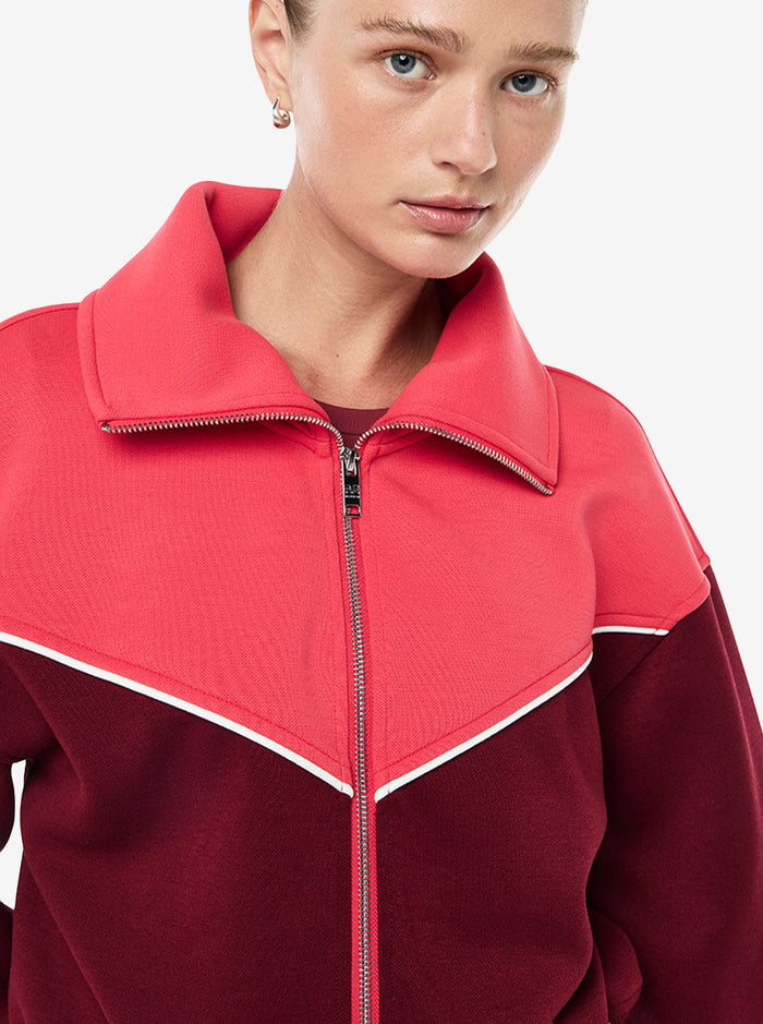 Triumph Jacket in Cabernet & Strawberry