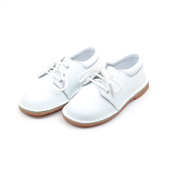 Tyler White Stitch Down Leather Lace Up Shoe - L'Amour Shoes