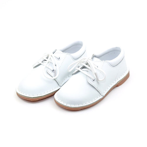 Tyler White Stitch Down Leather Lace Up Shoe - L'Amour Shoes