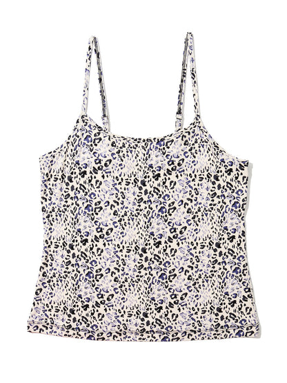 Spotted Leopard Print Modal Lounge Cami - Flat Lay Front View | Hanky Panky