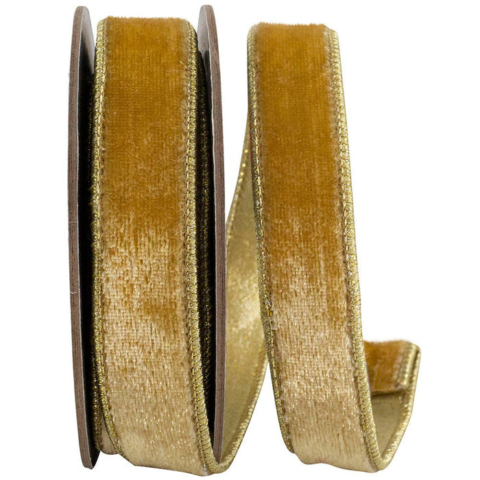 Velvet Plush Deluxe Champagne, Champagne, 1 In, 5 Yards