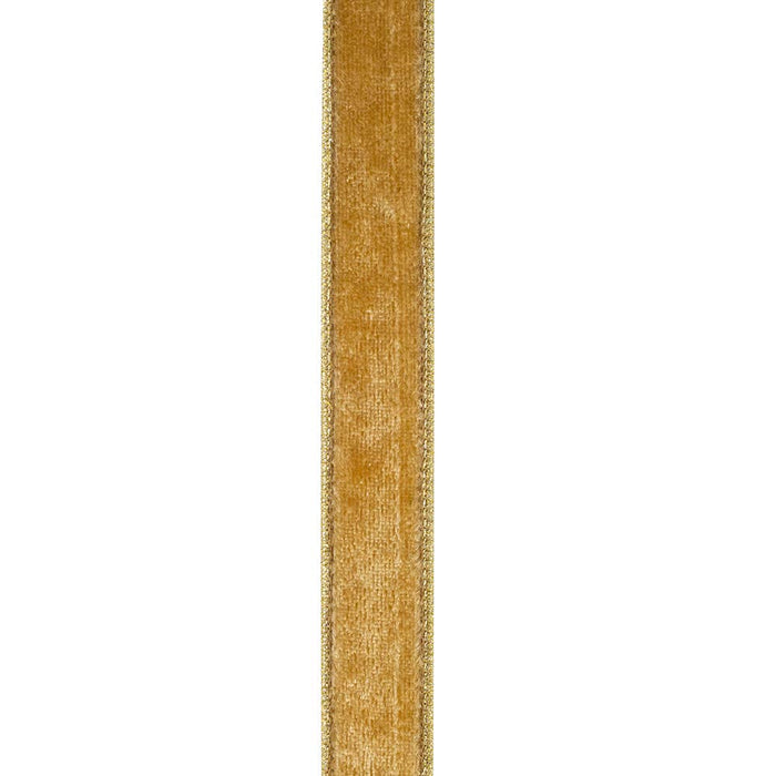 Velvet Plush Deluxe Champagne, Champagne, 1 In, 5 Yards