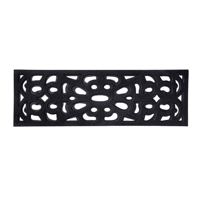 Victorian Style Eco Outdoor Door Mat - Black
