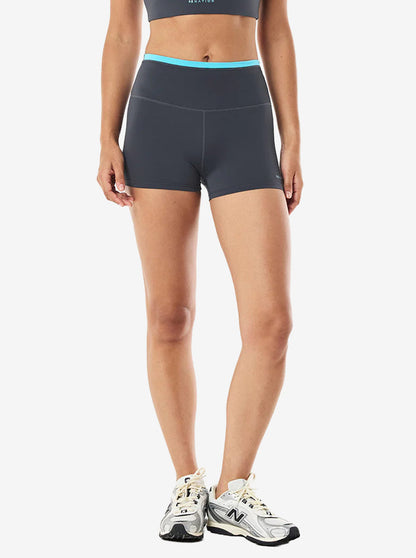 Vita 2.5" Bike Short in Marine Blue & Turquoise