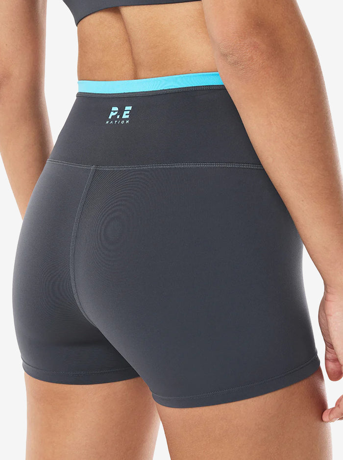 Vita 2.5" Bike Short in Marine Blue & Turquoise