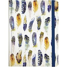 Watercolor Feathers Journal