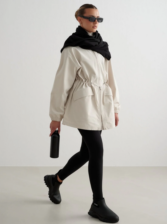Waterproof Zip Jacket in Clay