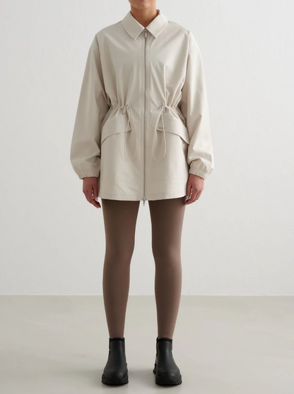 Waterproof Zip Jacket in Clay
