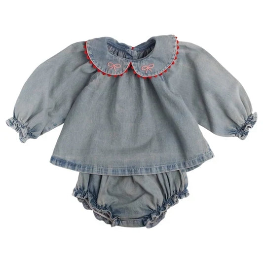Wild Wawa- Georgina Set in Denim Darling