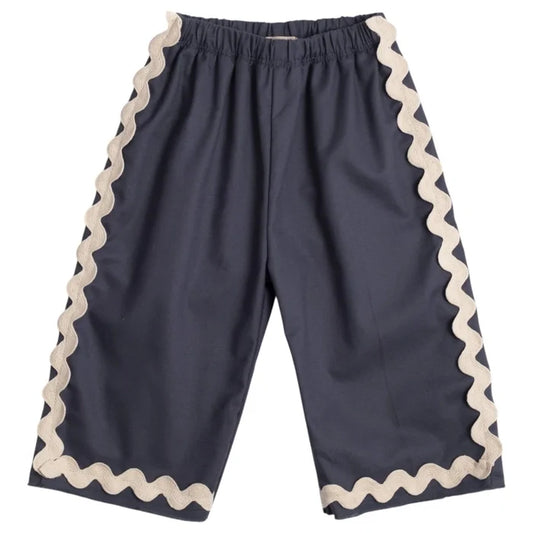 Wild Wawa- Wide Leg Pant in Mar Azul