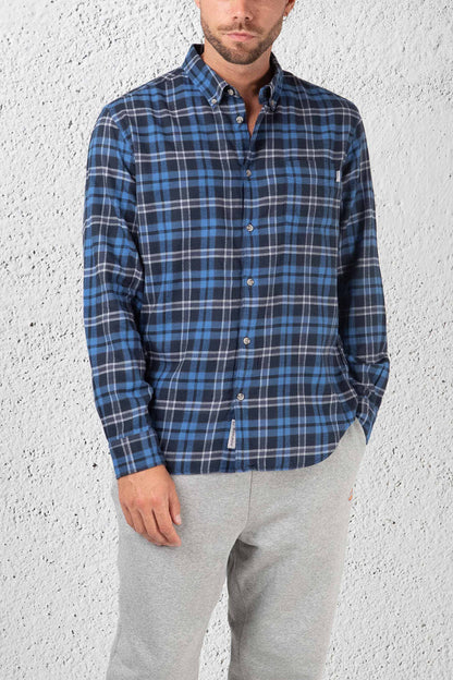 Woolrich Camicia Light Flannel Blu Uomo