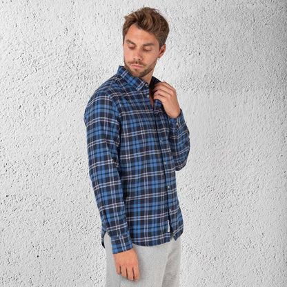 Woolrich Camicia Light Flannel Blu Uomo