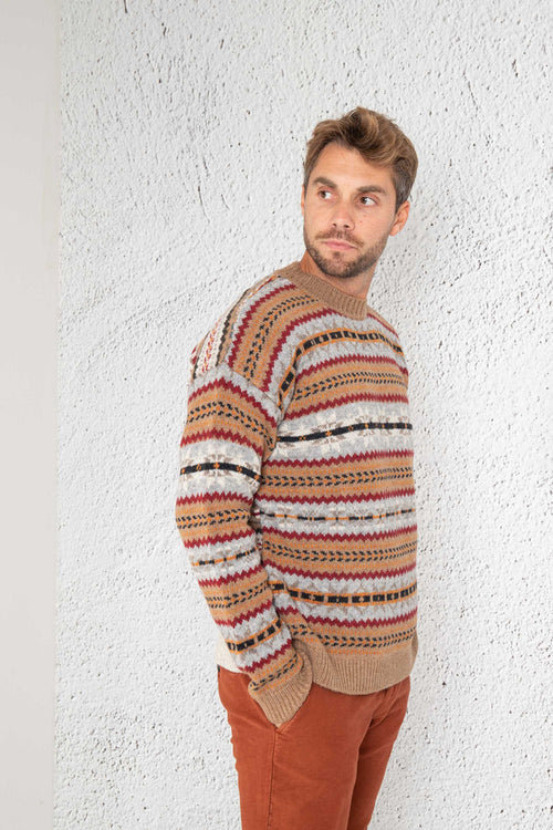 Woolrich Pull Girocollo Fair Isle Uomo