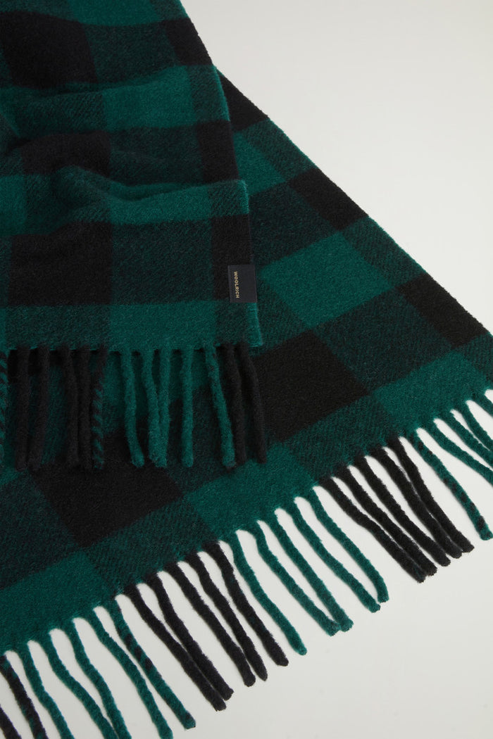 Woolrich Wool Buffalo Check Scarf Uomo