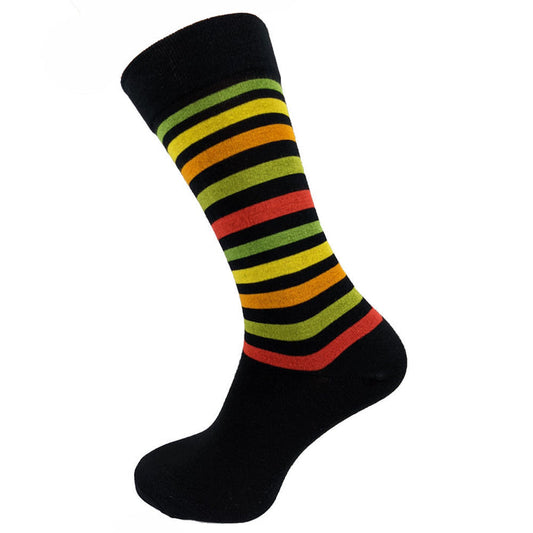 Zesty Stripe Bamboo Crew Socks